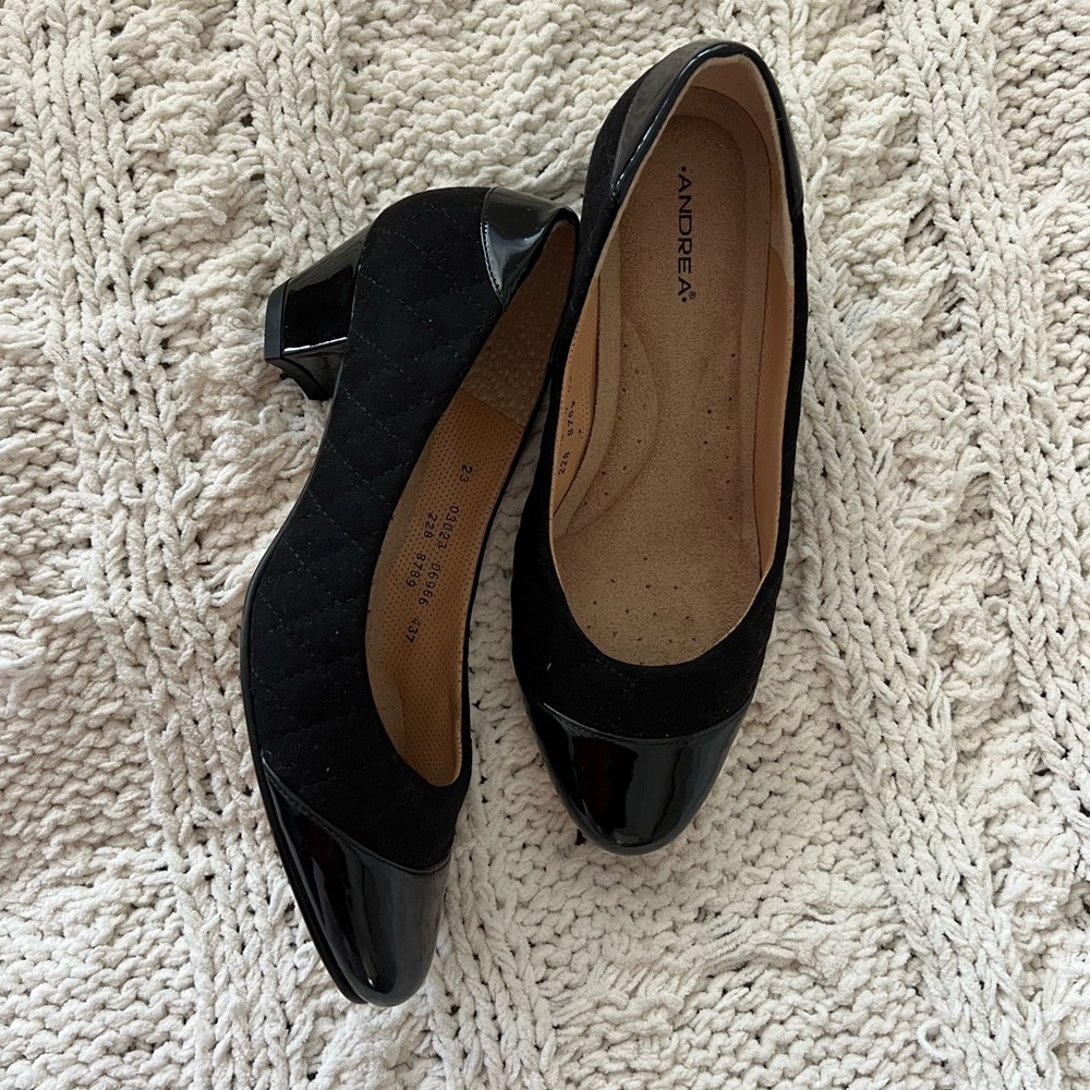 ANDREA FENZI Women's Black Heels